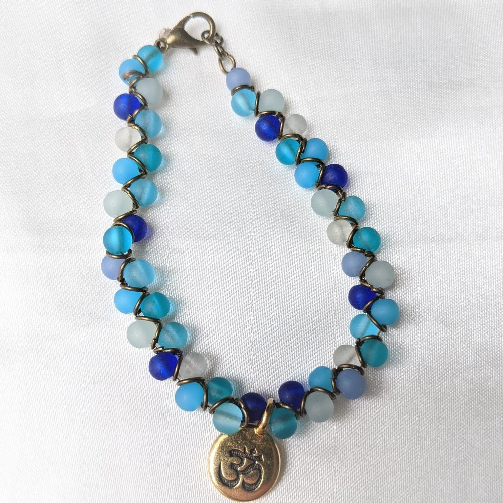 Blue Om Bracelet
